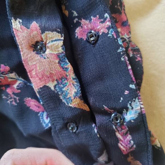 NWT IRO Loxie Dress Floral Shear Black Boho - Picture 9 of 9